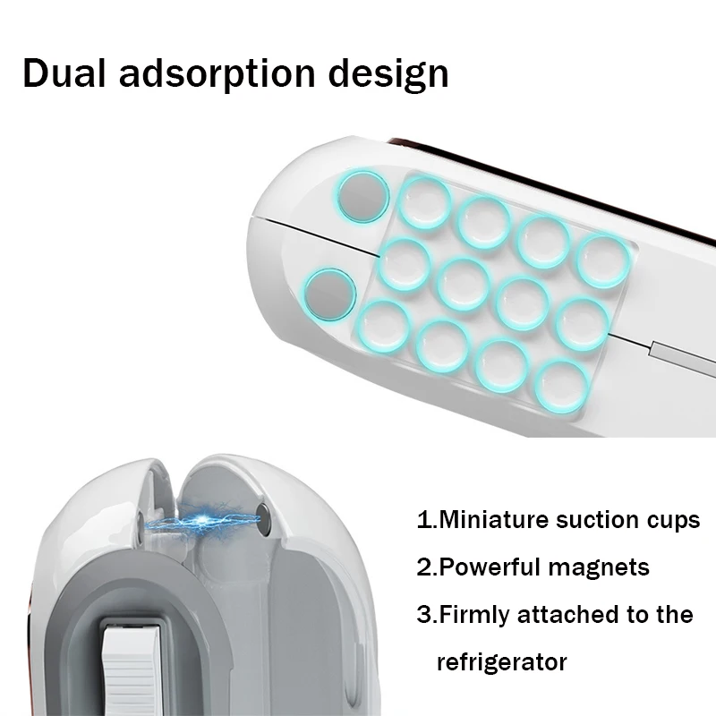 Nueva caja de corte de envoltura de plástico, película recargable de succión magnética montada en la pared, dispensador de papel de aluminio de estaño con cortador