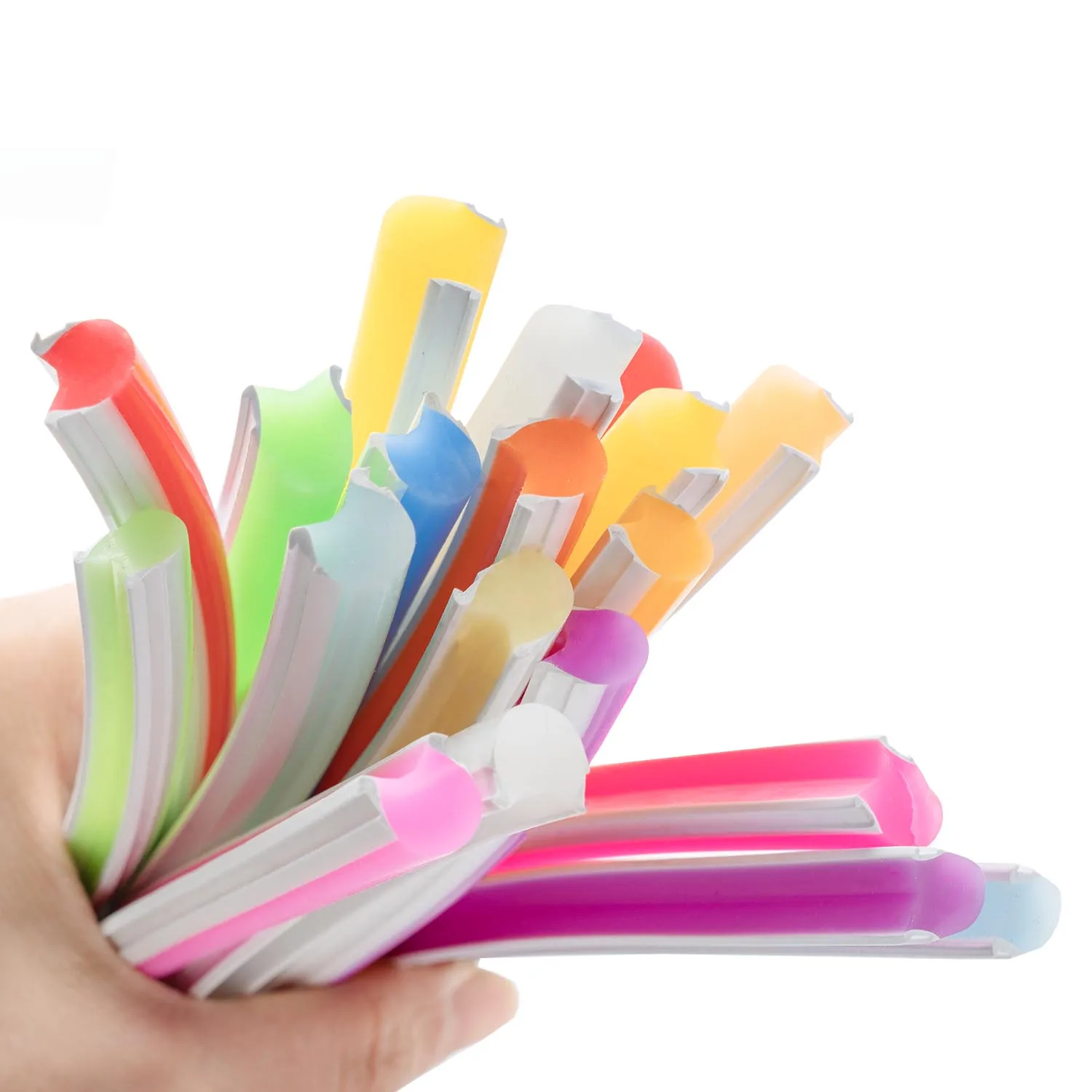 Tubo de tira de neón de silicona, 0,5-10m, 6mm, 8mm, Flexible, separado, recién Flexible para bricolaje, letrero de neón LED, resistente al agua IP67