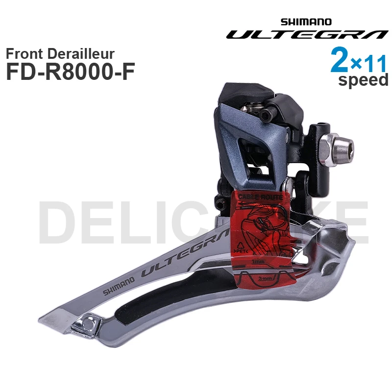 SHIMANO ULTEGRA R8000 2x11v Desviador Delantero FD-R8000-F FD-R8000-B Piezas para Bicicleta de Carretera - 2x11 velocidades Original