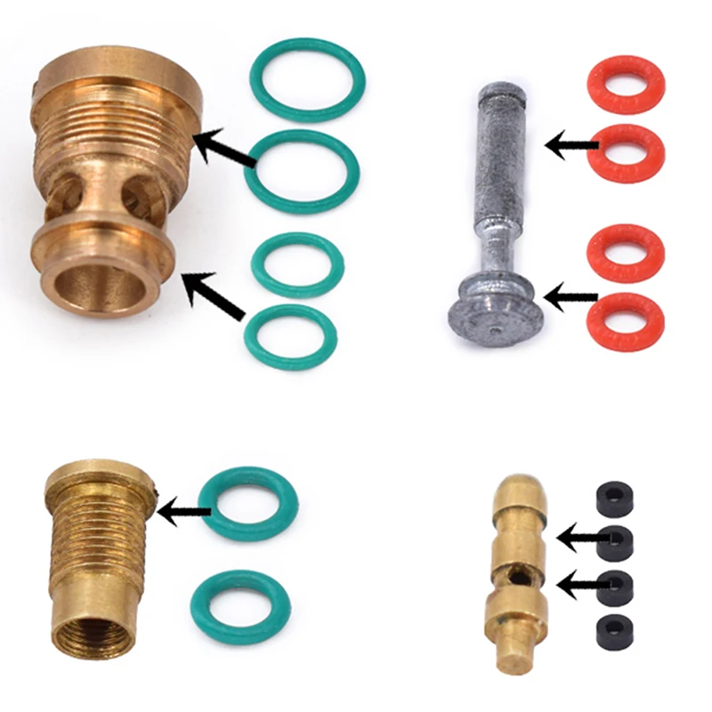 1 Juego de anillos tóricos de goma de flúor para revista táctica GBB Marui TM 17 G17, junta de sellado de anillo de silicona plano verde, caza Airsoft