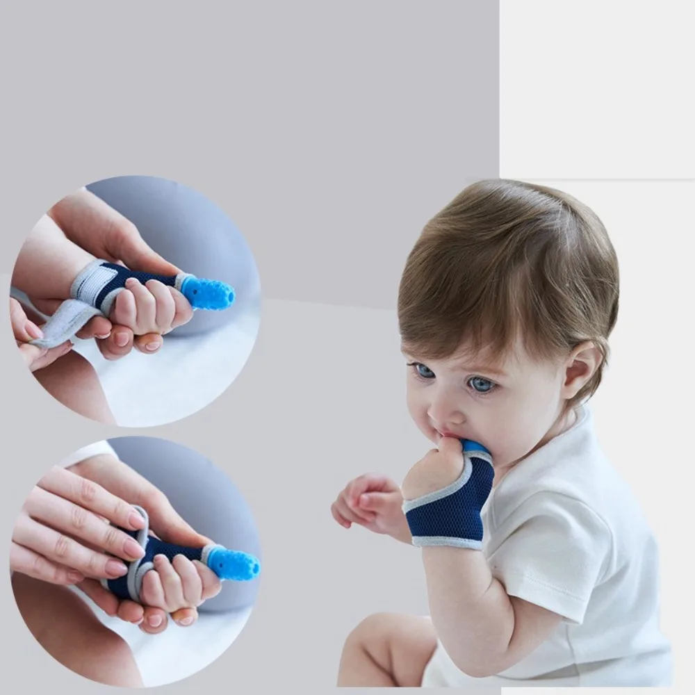 Nuevo Modelo de Cubierta de Silicona Transpirable para Dedos y Pulgares, Mordedor para Bebés, Anti-mordeduras de Manos, Confort Sensorial