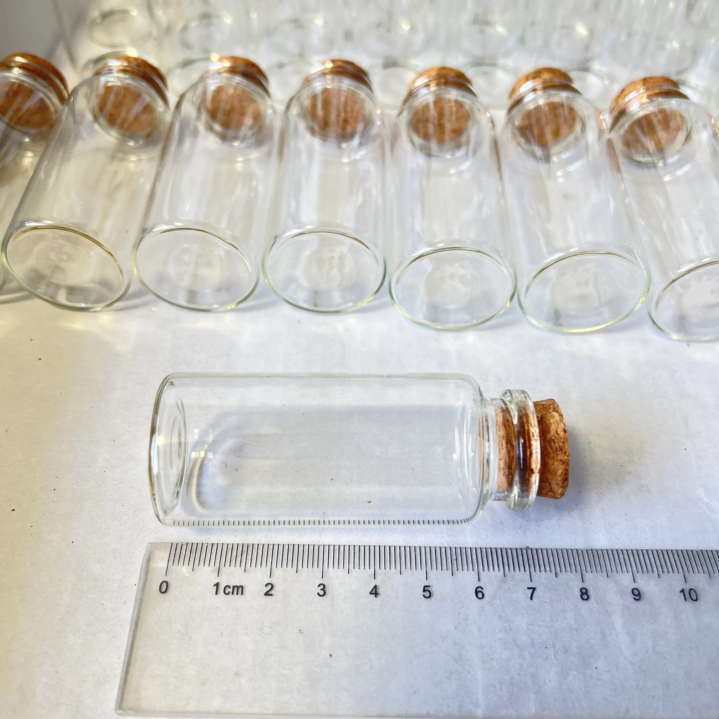 15/36/56 Uds 30x70mm 30ml frascos de vidrio corcho pequeñas botellas de tubo de ensayo Mini contenedores transparentes DIY recuerdos de boda botella de deseos