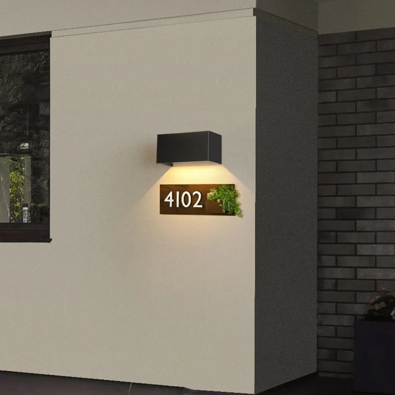 Lámpara de Pared Moderna Nórdica de 12W 24W IP65, Lámparas LED Impermeables para Interiores y Exteriores, Aplique de Pared para Sala de Estar, Porche, Dormitorio