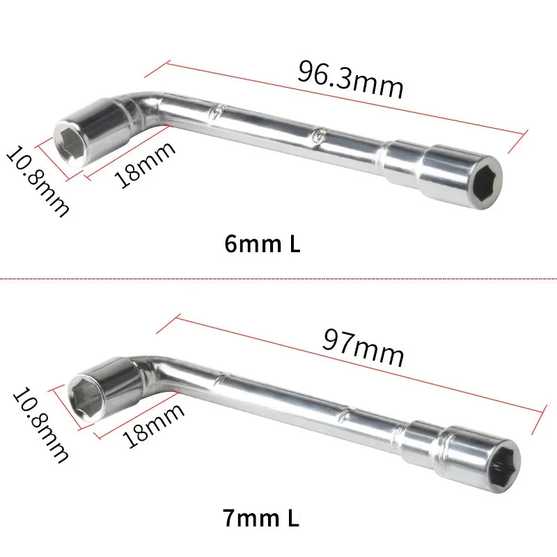 Juego de llaves para impresora 3D MK8 MK10, llave de tubo cruzado para limpieza de boquillas, herramienta de cepillo de cobre, pinzas, llave L para Ender 3 5 CR-10