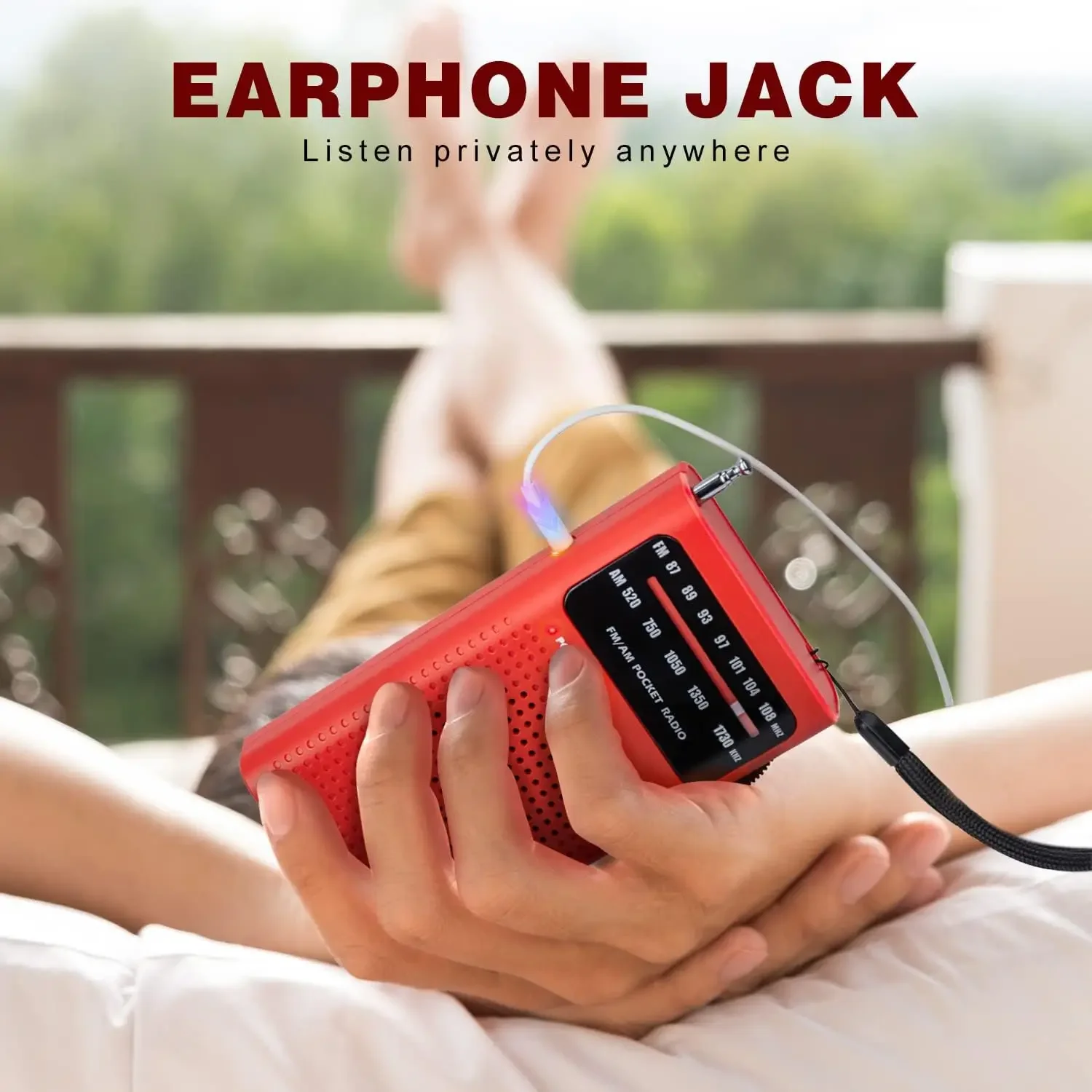 Supervivencia de emergencia Batería AA de banda completa Pequeña radio portátil Mini AM FM Puntero Radio de bolsillo para correr Compaing Viajes Analógico