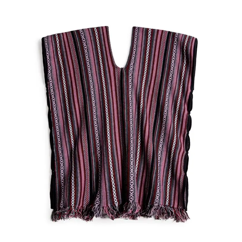 Maden Chaleco sin mangas de punto para mujer, jersey, capa, bufanda envolvente para hombros, prendas de vestir exteriores, Otoño Invierno, Top de moda en capas púrpura