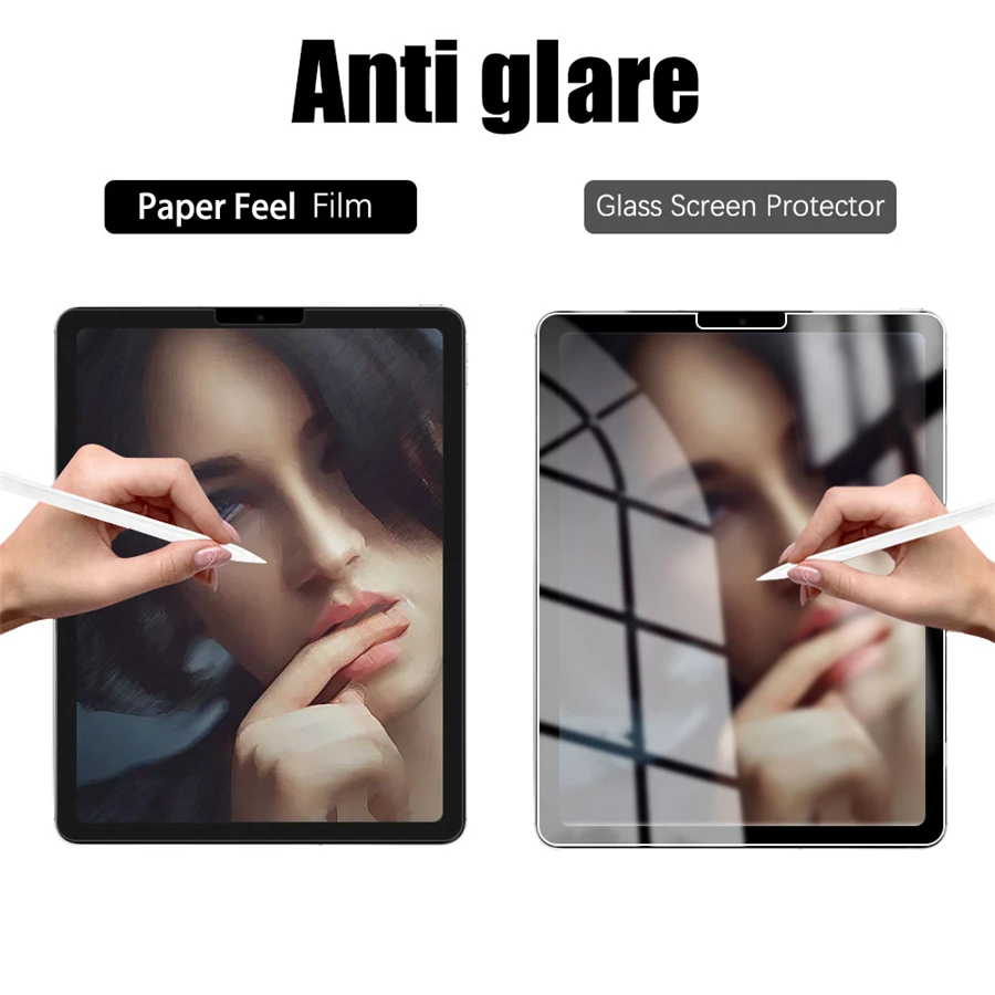 Protector de pantalla de papel para Samsung Galaxy Tab S7 S8 S9 Plus Ultra Samsung tab S6 Lite s7 s9 fe A8 A9 A7, sin vidrio, 3 uds.