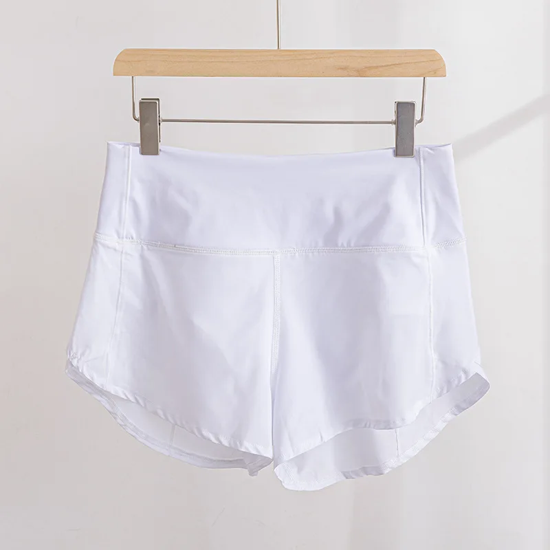 Pantalones cortos de 2,5 "para mujer, pantalones cortos atléticos de cintura alta para Yoga, pantalones cortos de entrenamiento para motorista forrados, pantalones cortos de gimnasio con bolsillo con cremallera para verano