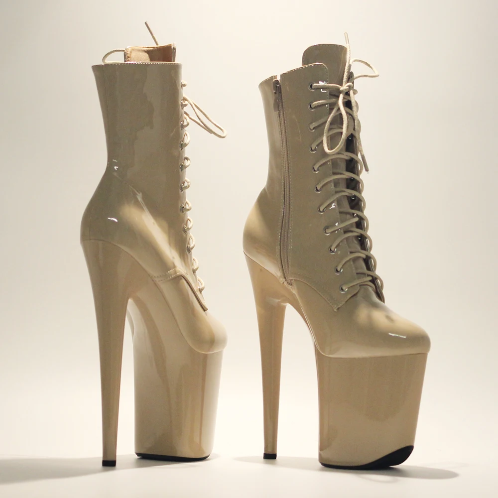 Botas de baile en barra de stripper sexy de 20 cm, botines góticos en stock