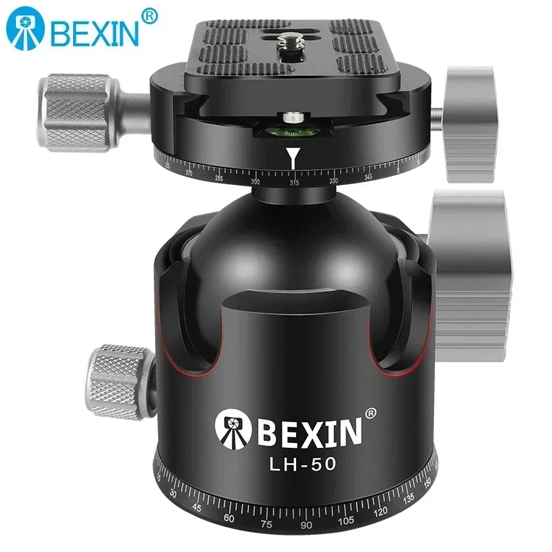 BEXIN-trípode de cabeza esférica con tornillo de 3/8 pulgadas, trípode giratorio de 360 grados de aleación de aluminio para fotografía, para cámara DSLR LH28/LH32