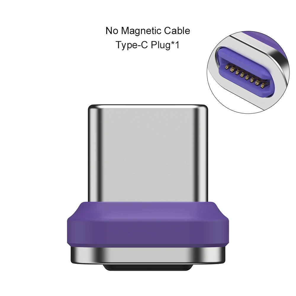 Conectores de Cable magnético tipo C, 5 piezas, 16 Pines, cabezal de puntas magnéticas para Cable de carga rápida, Cable de teléfono, 5 unidades