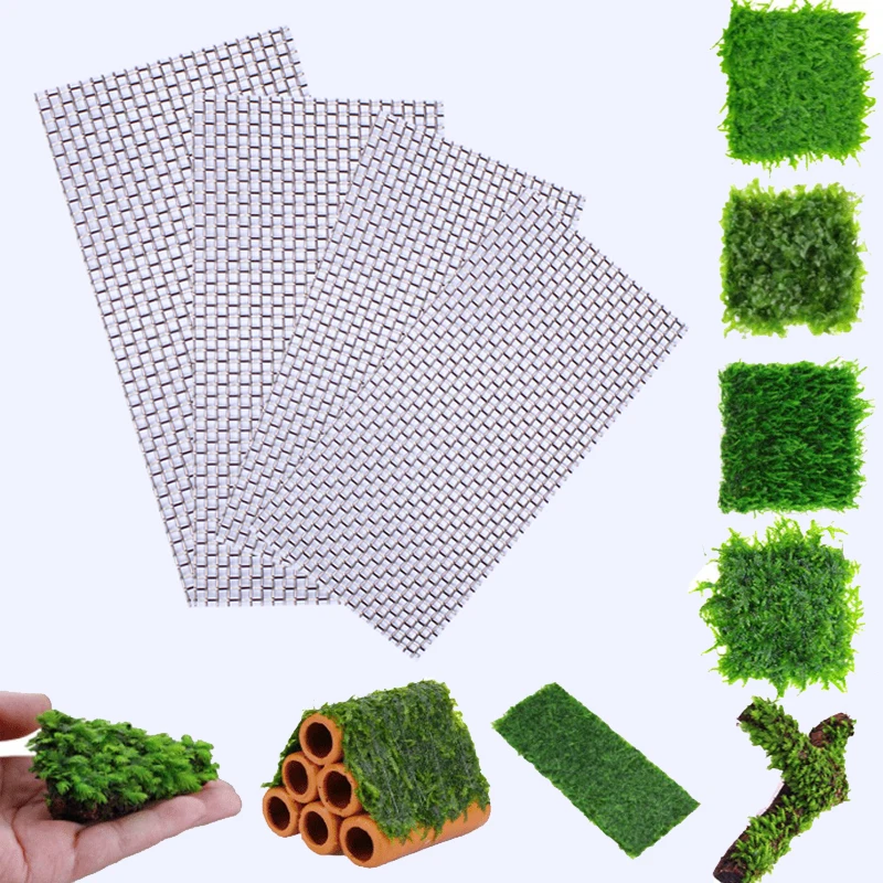 Almohadilla de malla de alambre de acero inoxidable para acuario, soporte de fijación de plantas de musgo acuático, paisajismo, decoración de pecera, accesorios acuáticos