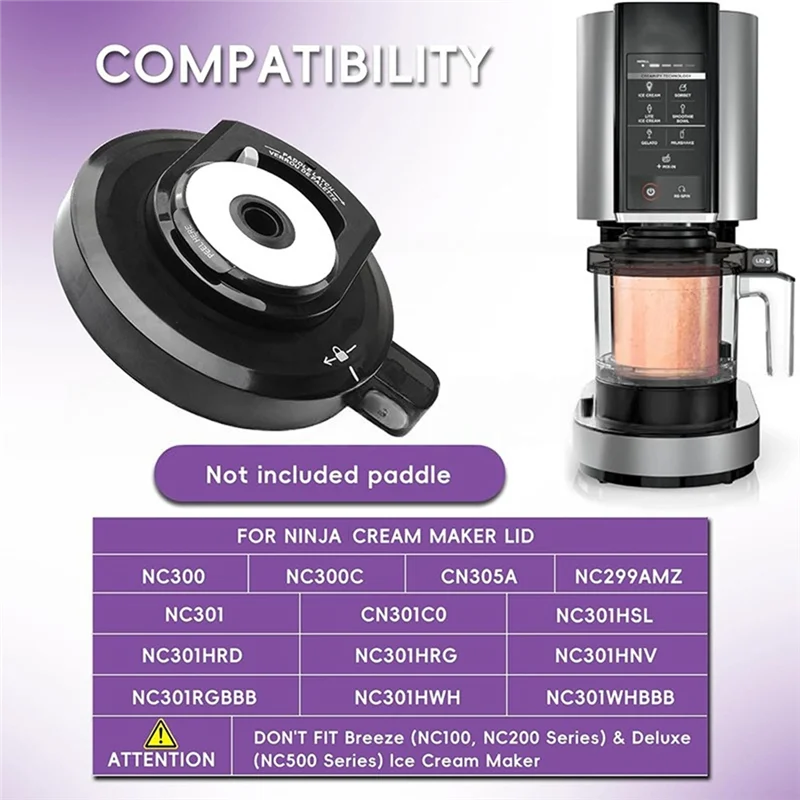 A76G-tapa exterior de cuenco con paleta para máquina de helado Ninja, piezas de repuesto para licuadora NC301 NC300 NC299AMZ CN3