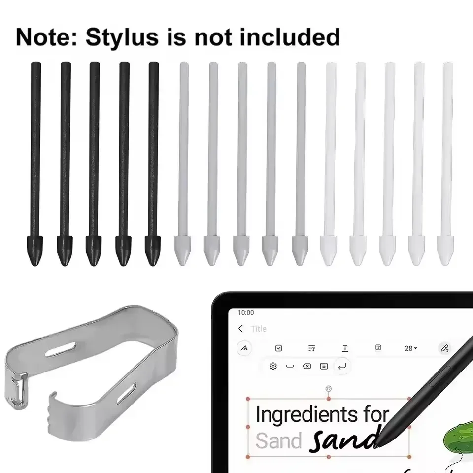 Punta de lápiz para Galaxy Tab S6 Lite S6 S7 S8 lápiz óptico punta de repuesto para Samsung Galaxy Tab S7 FE S8 + S8 Ultra puntas de repuesto
