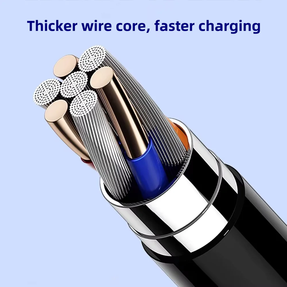 Cable de Carga Rápida USB Tipo C a C de 120W (3 Piezas) para Samsung Galaxy S22 S23 S24 S25 Plus Note Ultra A53 A54, Cable de Datos y Carga