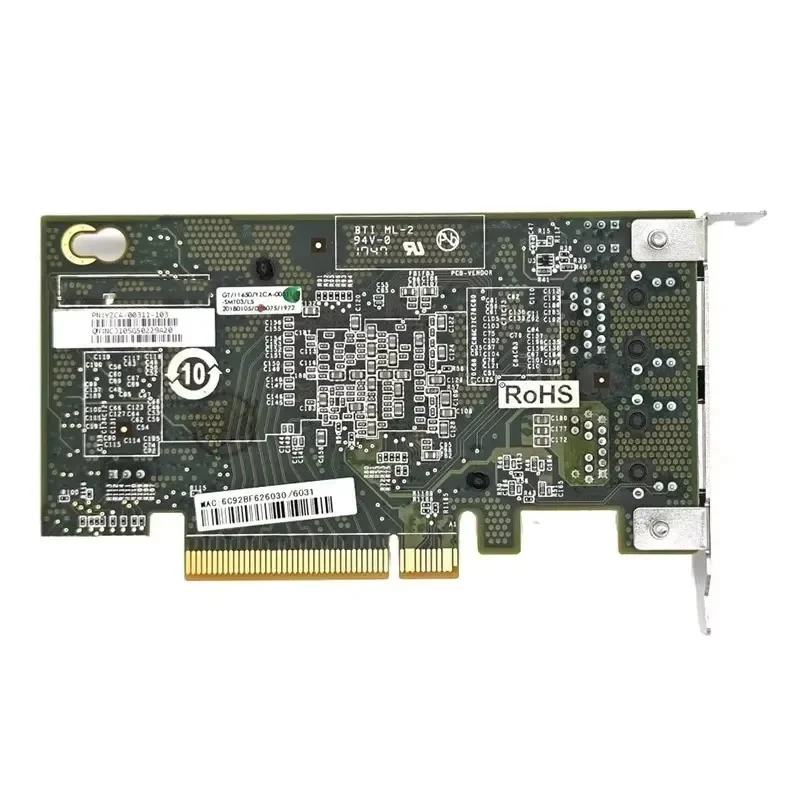 Tarjeta de red PCIE a RJ45 de 10Gbps X540-T2 Gigabit Ethernet PCI adaptador LAN Express de doble puerto 10000Mbps para escritorio Win10