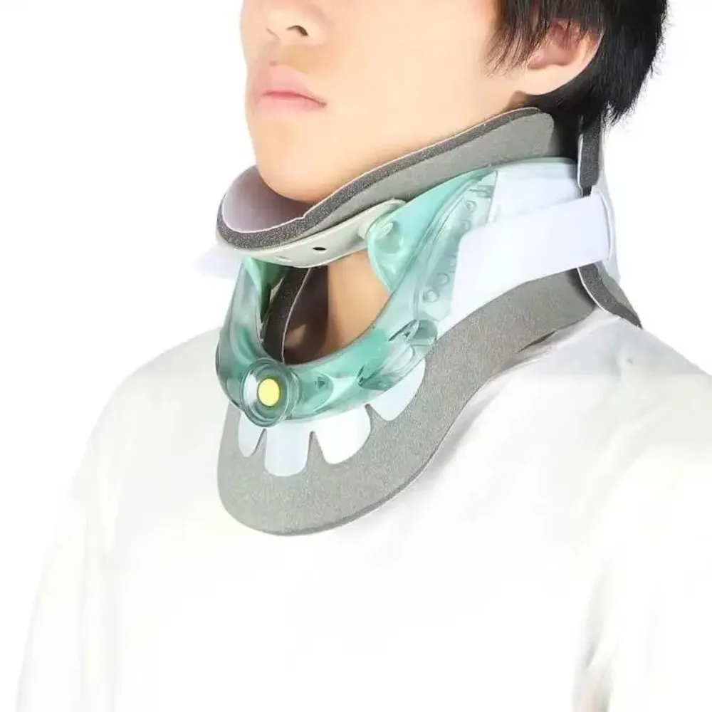 Dispositivo de tracción Cervical para el cuello, camilla para el cuello, Corrector de postura de la columna vertebral, ajuste del cuello Cervical, soporte para el cuello, alivio del dolor muscular