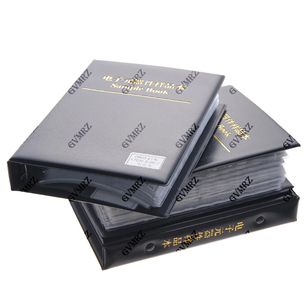 Kit de Resistores 1% FR-07, 170 Valores, SMD, Kit de Surtido de Resistores en Libro, 0201 0402 0603 0805 1206, 0R-10M, Libro de Muestras SMD para DIY