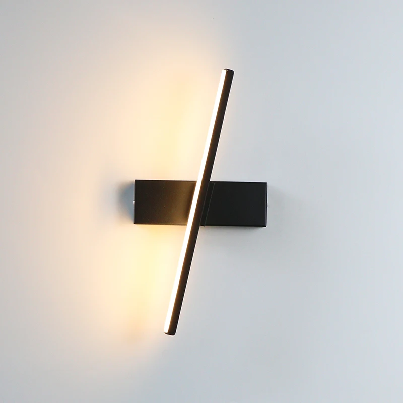 Aplique LED para dormitorio al lado de la lámpara de pared 330 °   Ajuste giratorio del ángulo de iluminación longitud 30cm/40cm/50cm aluminio y hierro
