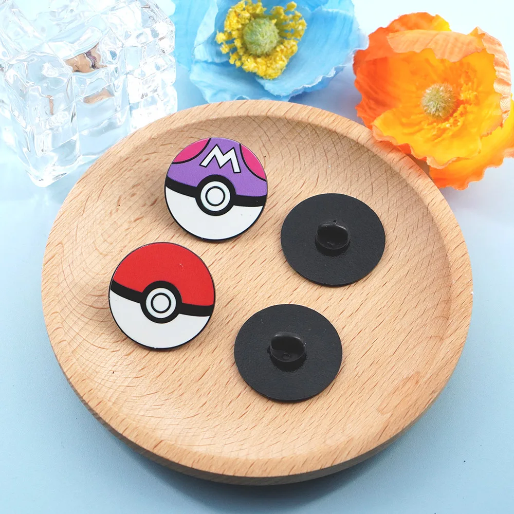 Set de 4/8 pines esmaltados de Poké Ball, broches clásicos de Master Ultra y Great Ball, insignias de solapa de Pokémon para decoración de cosplay, regalo para amigos y fans