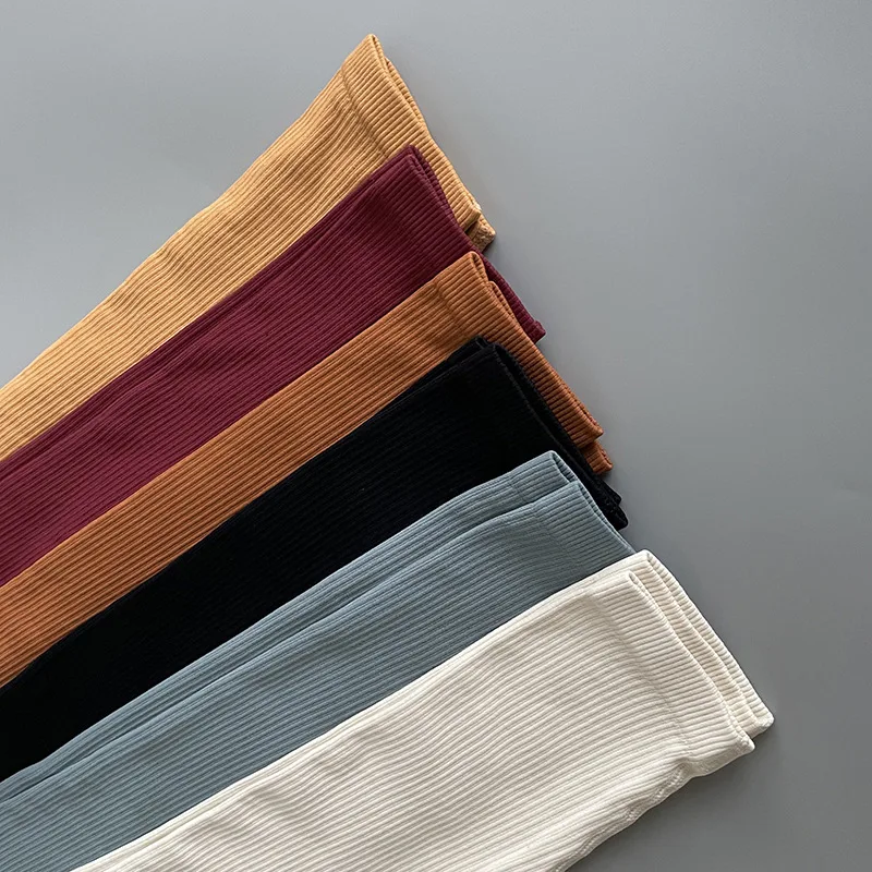 Pantalones de Yoga acanalados para mujer, mallas deportivas de cintura alta para gimnasio, mallas deportivas sin costuras para mujer, mallas de entrenamiento para correr con Control