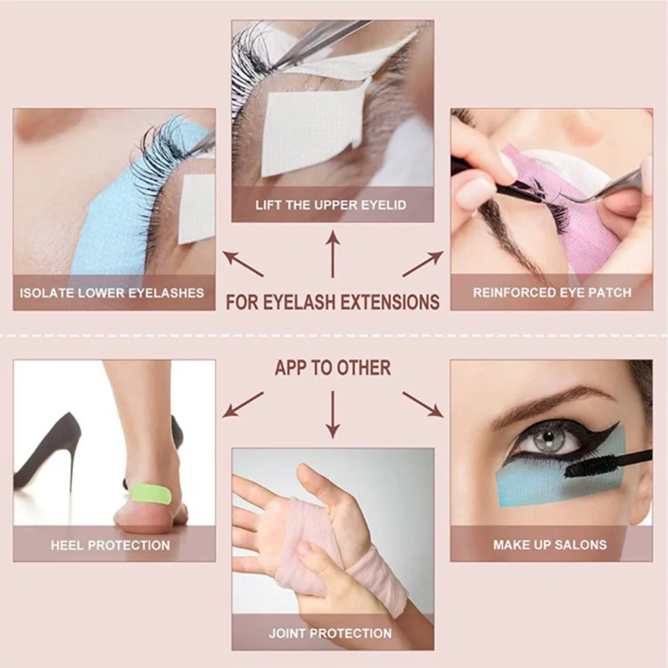 NUEVO Paquete de 20 Rollos de Cinta de Gel de Silicona No Tejida, para Piel Sensible, Multiusos, Transpirable, Microporosa, Parches de Gel de Color para Ojos y Maquillaje