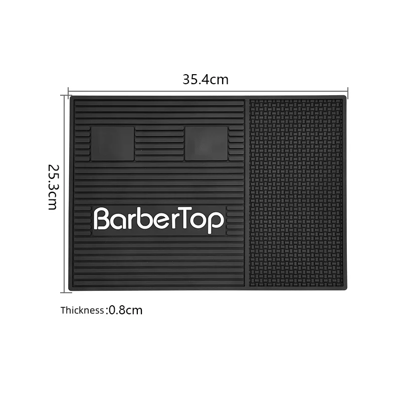 Tapete de mesa impermeable magnético de silicona para barbería, tijeras de peluquería, peines, cojín de almacenamiento, accesorios de herramientas profesionales para salón