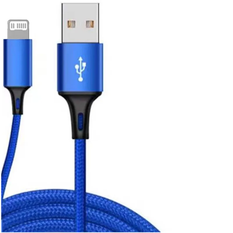 Cable cargador de línea de sincronización de datos USB de 20cm, 1M, 2M, 3M de largo para Apple iphone 13, 12, 11 Pro, XR, XS MAX 5 5S, 6, 7, 8, Plus, iPad Mini Air 2