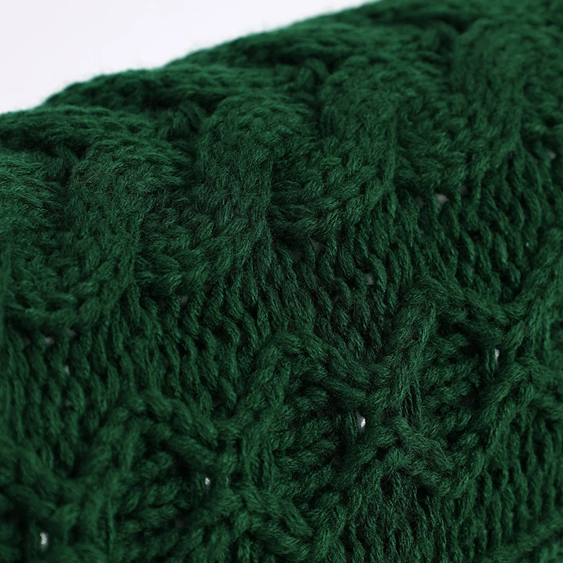Suéter grueso de cuello alto verde para mascotas, ropa de punto para perros de dos patas, galgo italiano, whippet