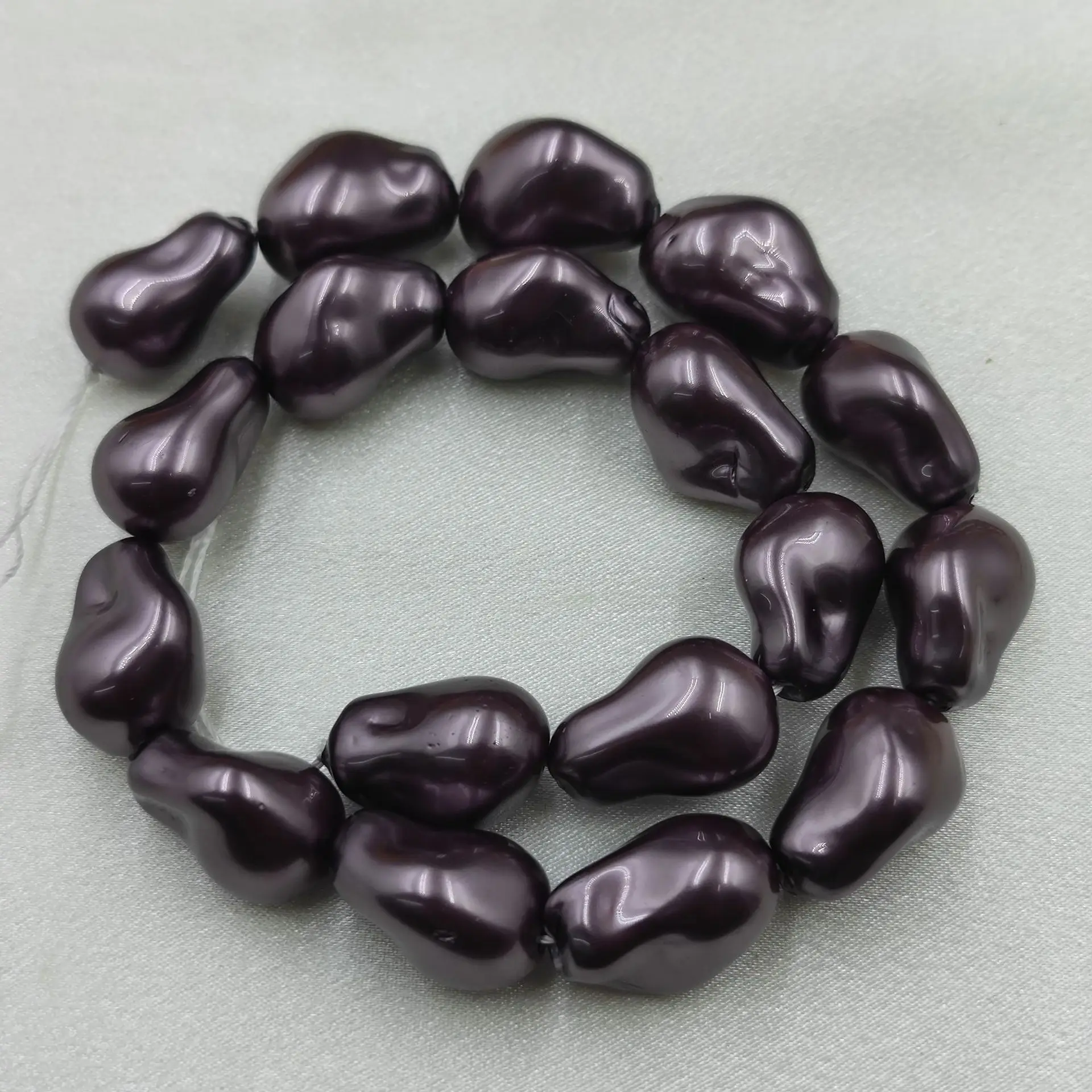 Perlas Barrocas Irregulares con Orificio Recto, Perlas de Concha de Forma Irregular Populares para DIY, Collar de Perlas