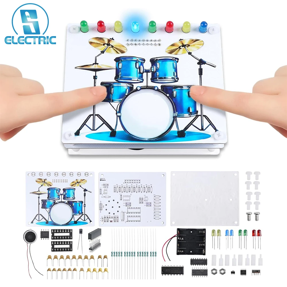 Kit de Práctica de Soldadura de Batería DIY con Sensor Táctil, Sonido y Luces LED, Proyecto de Electrónica STEM para Estudiantes Escolares y Amantes de la Música