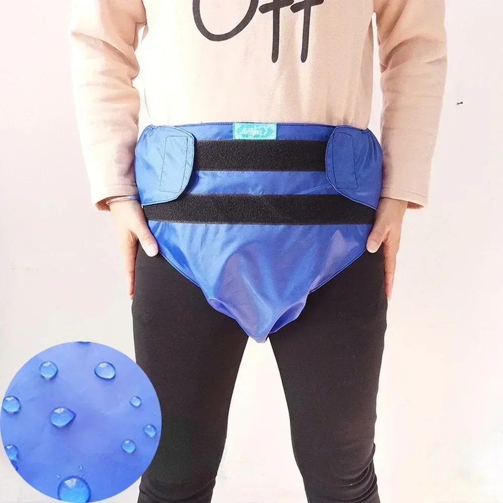 Pañal de Tela Lavable para Adultos, Pañal Impermeable para Incontinencia, Pantalones Reutilizables Súper Absorbentes, Transpirables y a Prueba de Fugas