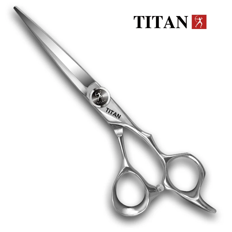 Tijeras Profesionales de Peluquería TITAN, Tijeras de Barbero para Cortar y Entresacar Cabello, Juego de 5.5/6.0/6.5/7.0 Pulgadas, Acero Japonés 440C