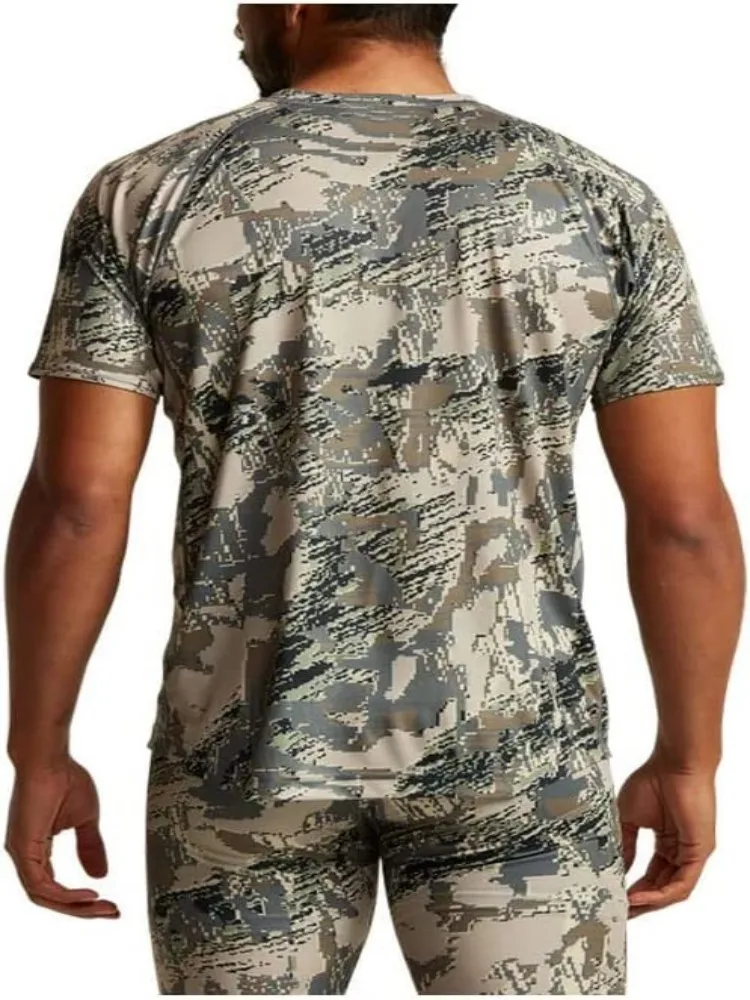 Semmer-Camiseta de manga corta para hombre, tripulación ligera, secado rápido, estampado de camuflaje, ropa de caza, Verano