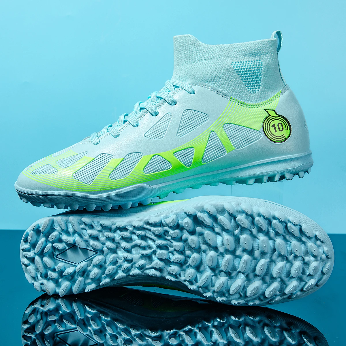 Zapatos de fútbol deportivos profesionales TF, zapatos de entrenamiento duraderos resistentes al desgaste para adolescentes con uñas rotas, zapatos de fútbol de alta calidad para adultos