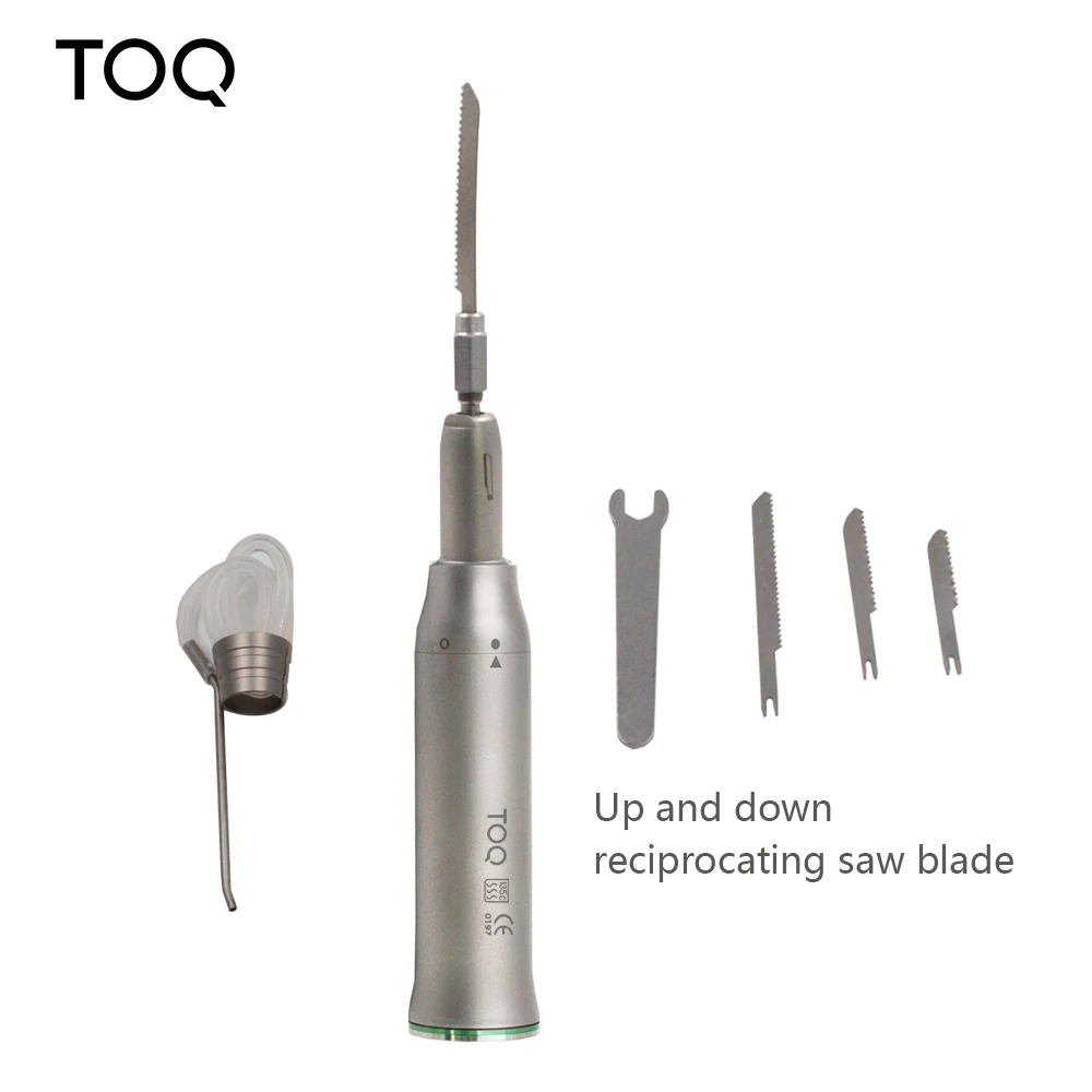 Kit de sierra recíproca dental para cirugía oral, acero inoxidable, cuchillas reemplazables, conducto de agua externo, compatible con motor tipo E