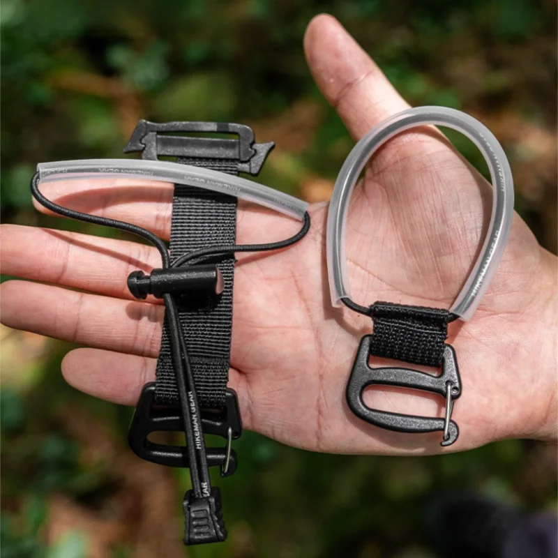 Correa de Fijación para Bastón de Senderismo, Accesorio para Mochila, Bucle Elástico Fácil de Instalar, Sin Desmontaje, Soporte para Bastón de Trekking para Camping al Aire Libre