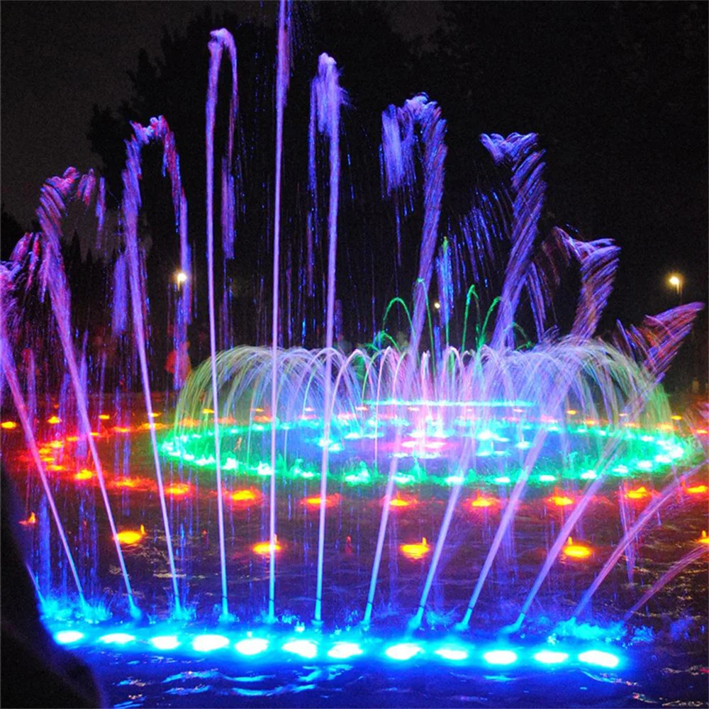Bombilla LED subacuática RGB AC 110V 220V DC 12V 15W 10W lámpara de paisaje luz de inundación jardín al aire libre fuente decoración de piscina
