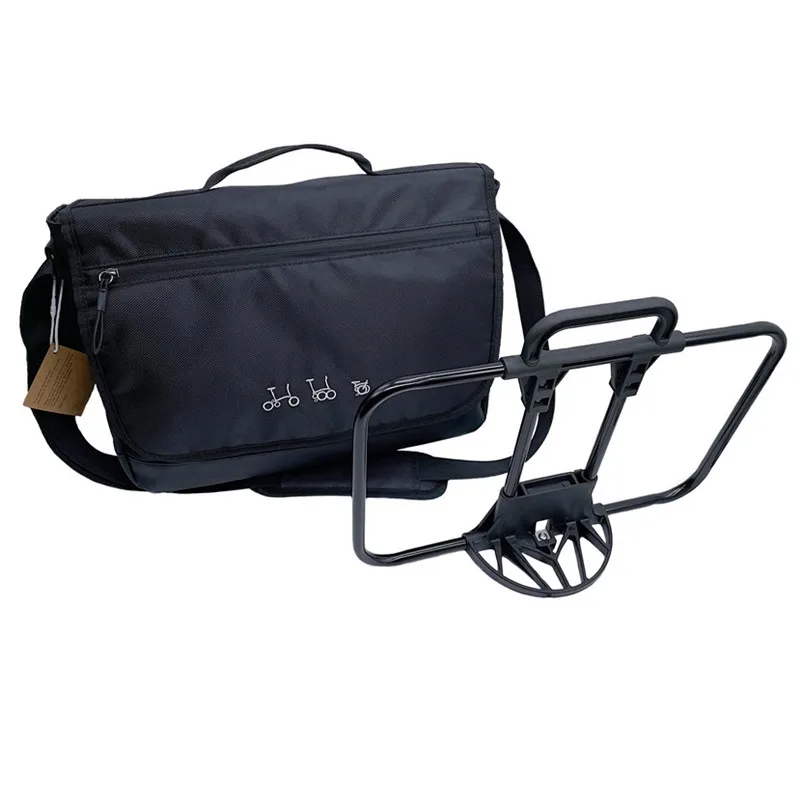 Bolsas y alforjas para bicicleta, uso para Brompton Birdy BYA412, bolsa de almacenamiento frontal plegable para bicicleta, bolso con bolsas, cubierta impermeable para montaje