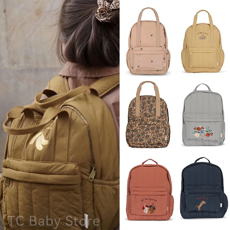 Mochila KS para bebé, novedad de 20224, mochila escolar para niños, bolsas de guardería, marca de viaje, mamá, cereza, limón, almacenamiento para niños y niñas