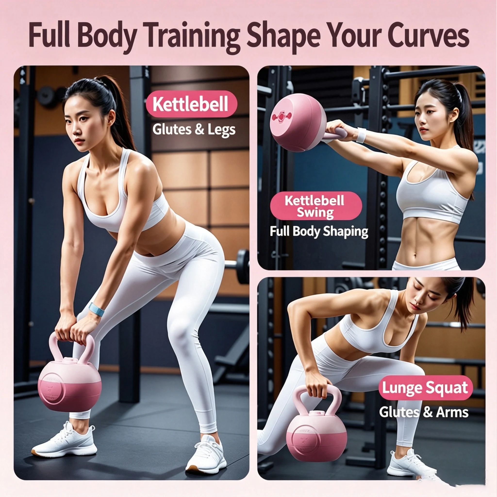 Kettlebell Ajustable con Peso Variable de 2-10 kg, Equipo de Gimnasio Portátil para Entrenamiento de Cuerpo Completo, Glúteos y Piernas