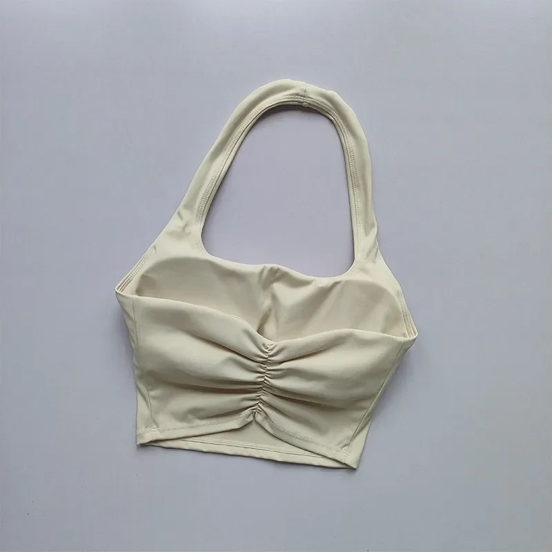Sujetador deportivo para mujer, Tops de entrenamiento, sujetadores deportivos para gimnasio, Sujetador deportivo atlético Sexy, Top corto de Yoga con espalda descubierta para gimnasio