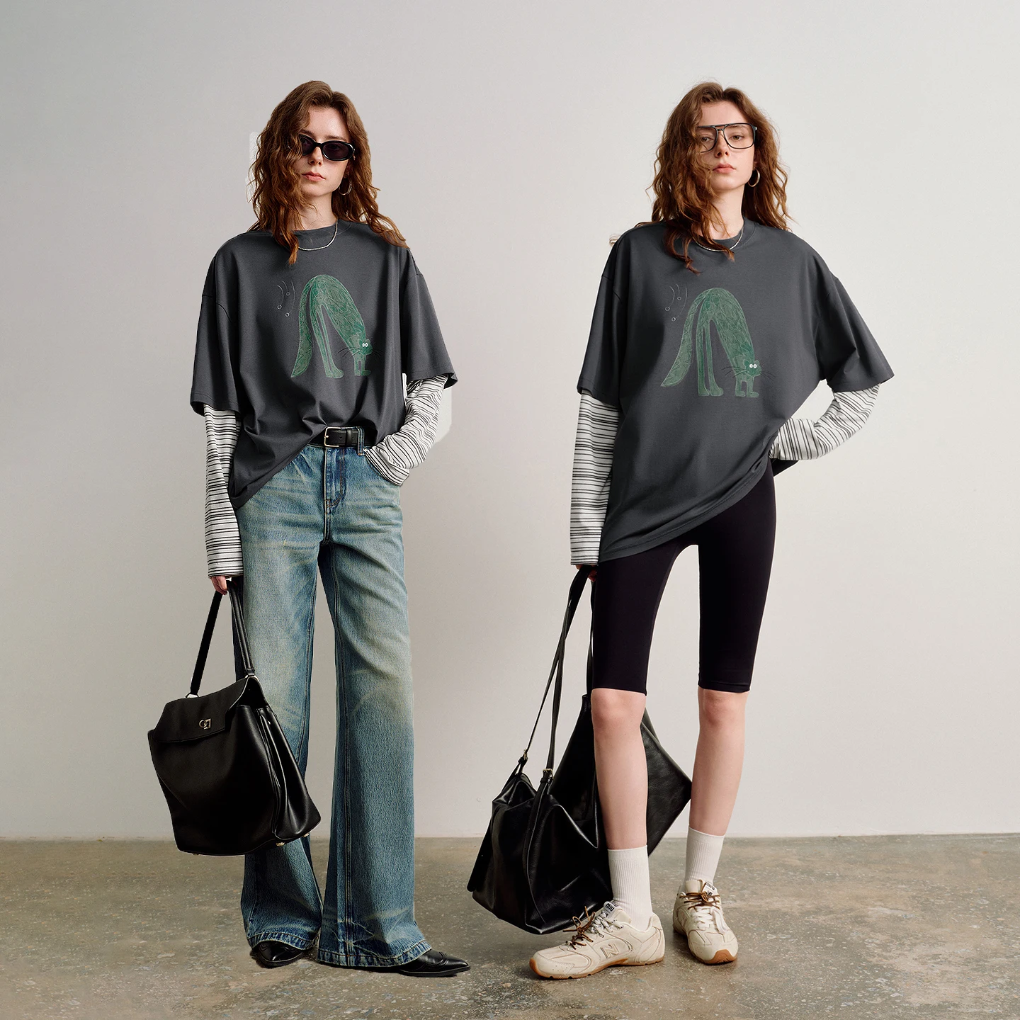 TOYOUTH-camisetas informales a rayas de dos piezas para mujer, Tops informales falsos de Lyocell, primavera 2026