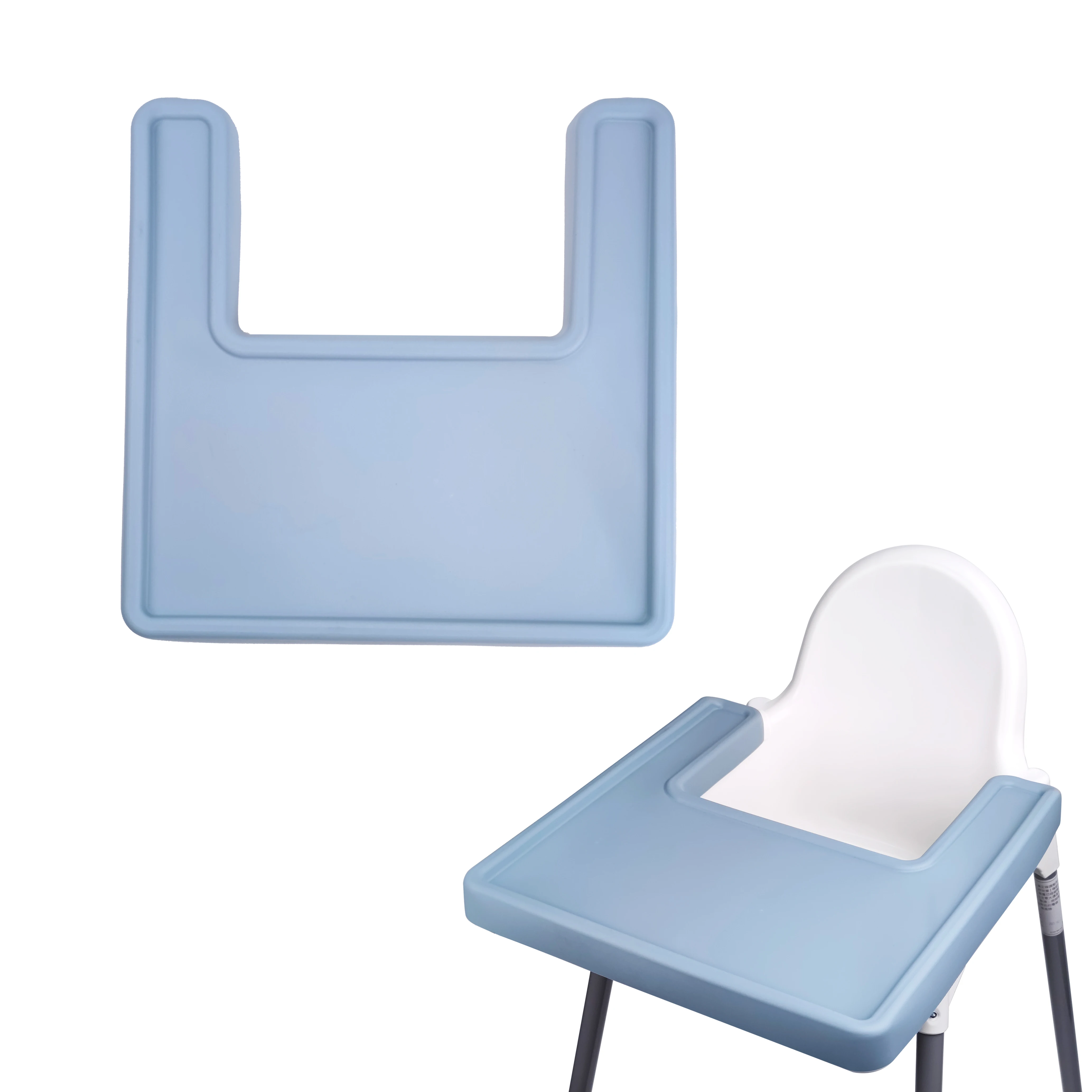 Antilop-alfombrilla para silla alta de cubierta completa, mantel individual para comedor, bandeja para trona, mantel individual de silicona para bebé para niños