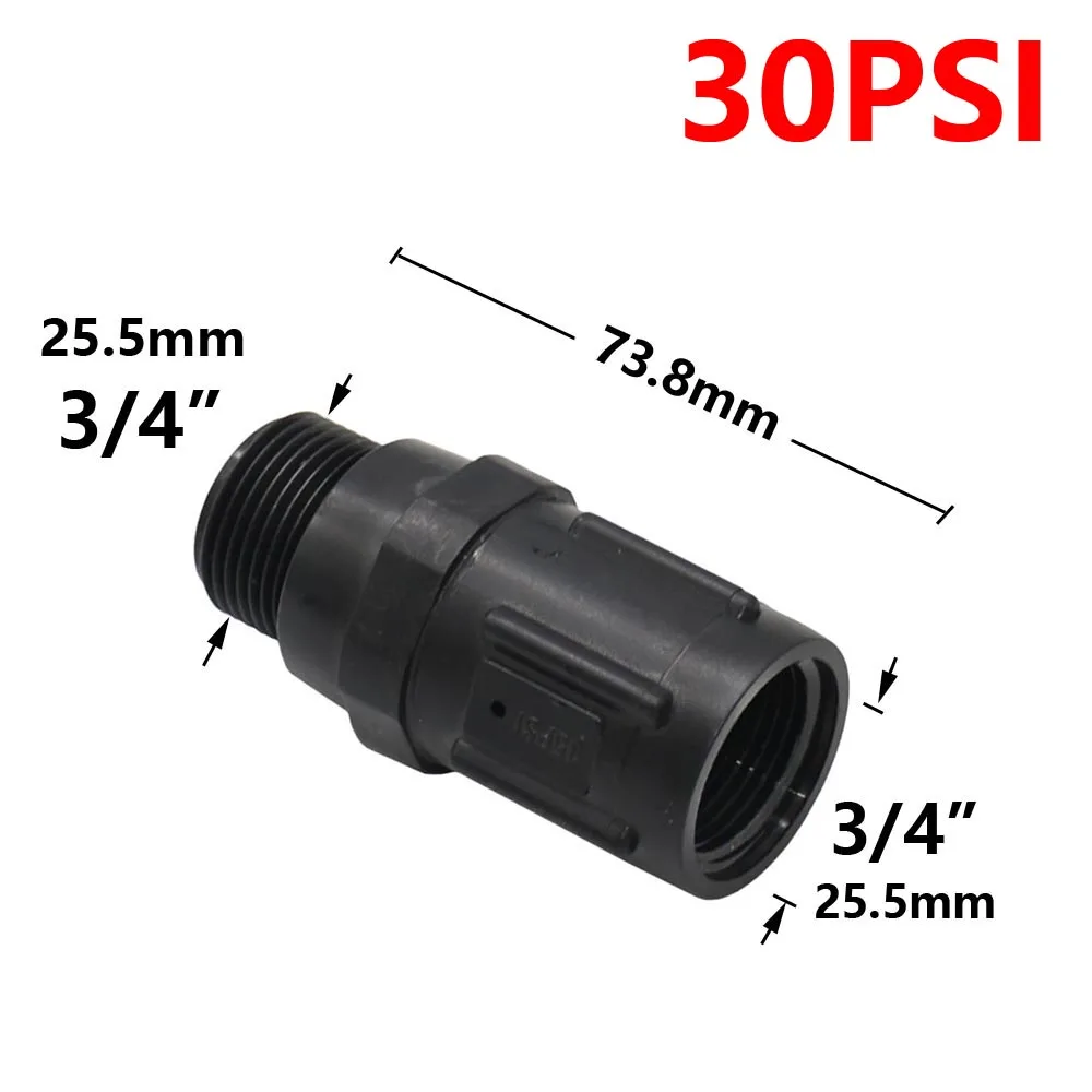 15PSI 20PSI 25PSI 30PS 45PSI 3/4 "reguladores de presión preestablecidos de agua de rosca reducen la presión de agua entrante para riego de jardín