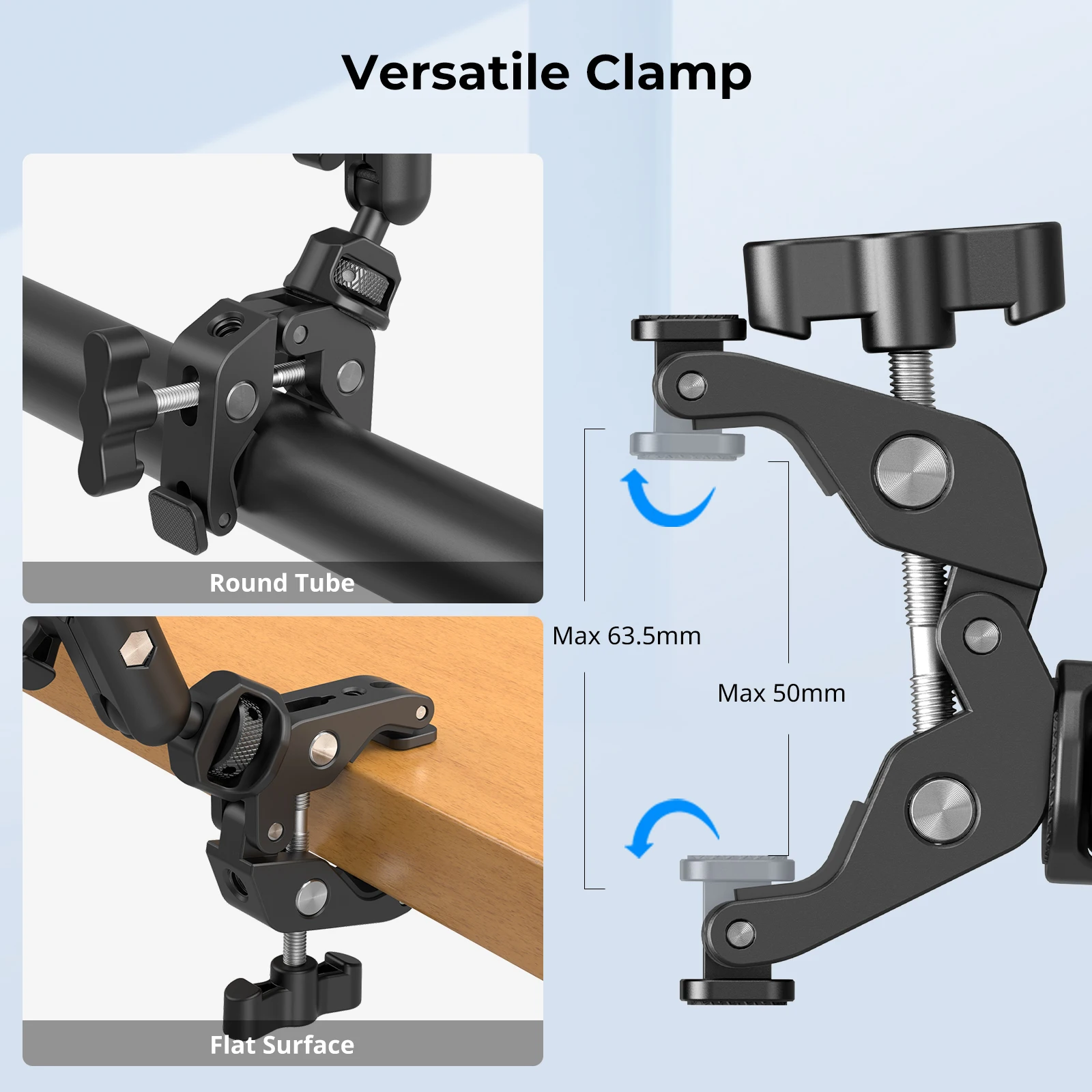 Brazo mágico de disparo de escritorio SmallRig con kit de abrazadera de cangrejo, brazo mágico ajustable para teléfonos inteligentes, webcámaras y cámaras de acción 4766