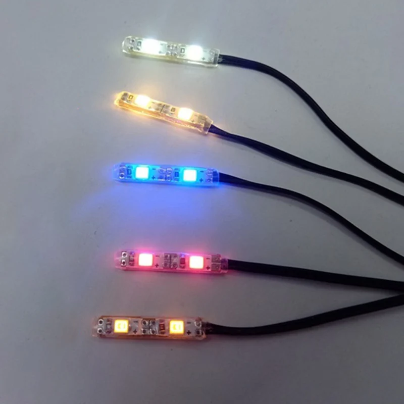 Barra de Luces LED para Modelos de Autos a Escala 1/10, Barra de Luces Intermitentes para Auto Traxxas TRX4, Auto de Escalada 1/14, Auto de Derrape, Camioneta RC Tamiya, para Scania 770S