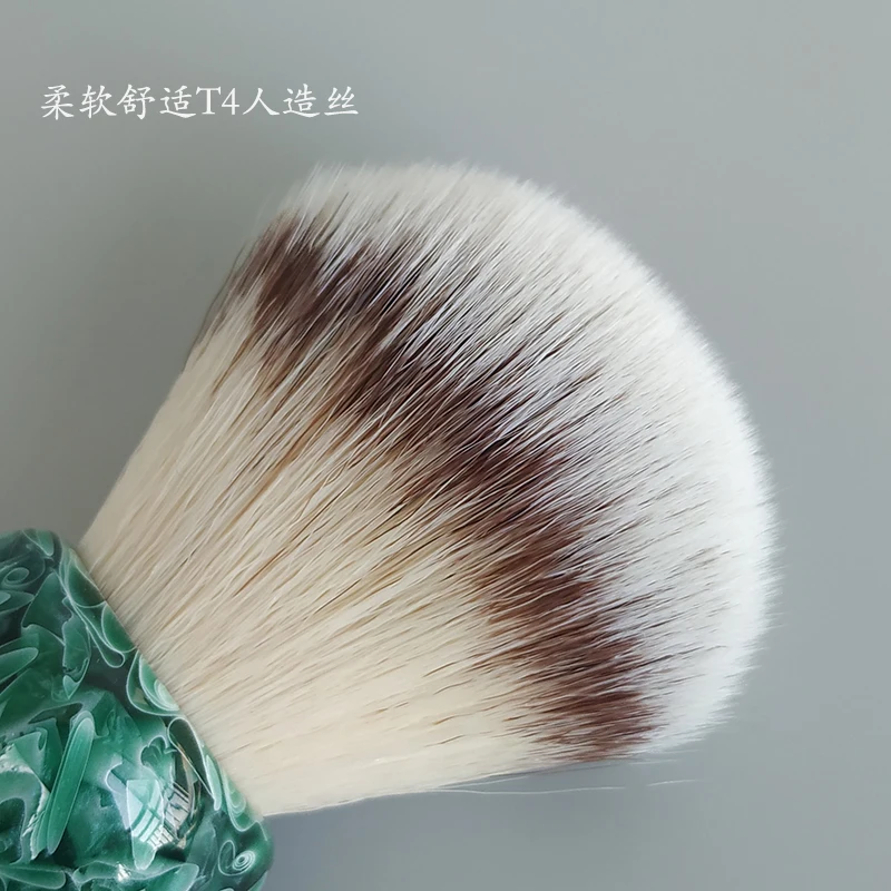 Brocha de Afeitar Dscosmetic de Pelo Sintético Jade T4 de 30 mm para Hombre
