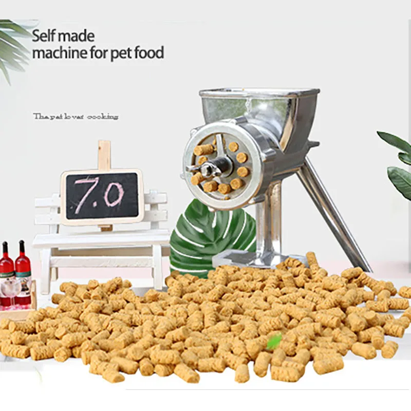 Máquina Manual para Hacer Pellets de Alimento para Peces, Aves y Conejos, Herramienta Manual para Extrusión de Alimento para Pájaros