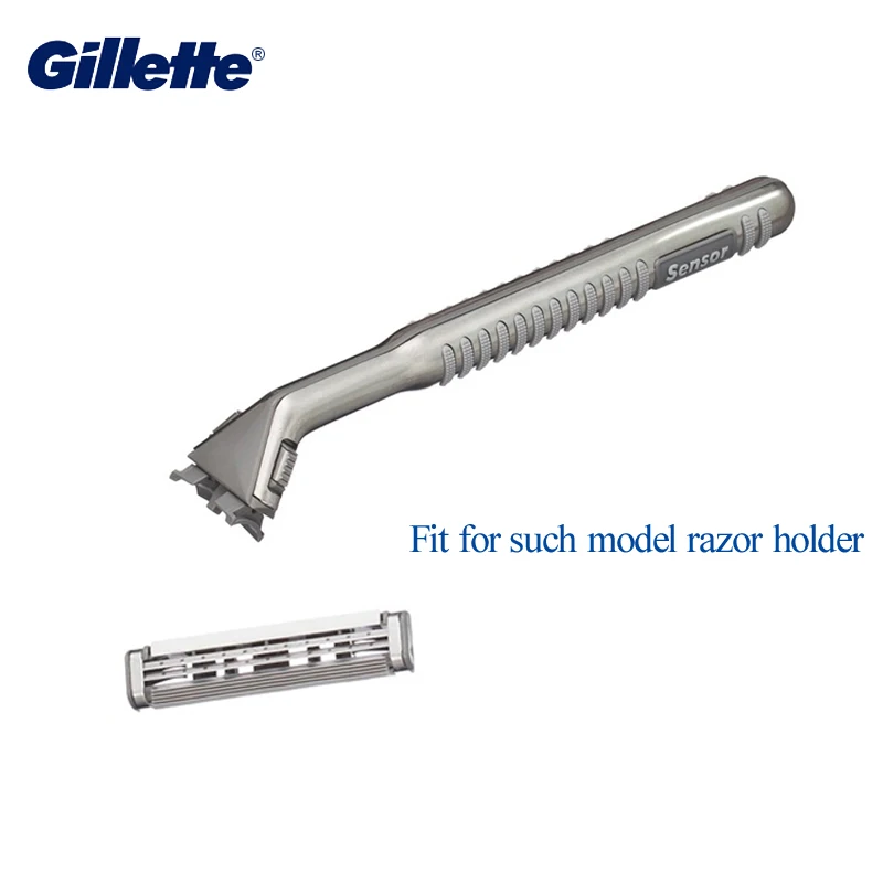 Cuchilla de afeitar para hombre Gillette Sensor Excel, cabezales de repuesto, afeitadora de barba, cuchillas de afeitadora de 2 capas para maquinilla de afeitar Vector 3